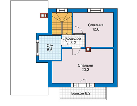 Планировка первого этажа :: Проект дома из газобетона 66-67